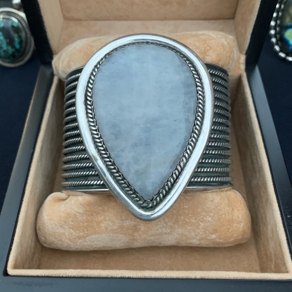 Native Jewelry - Native American Sterling moonstone bracelet 925